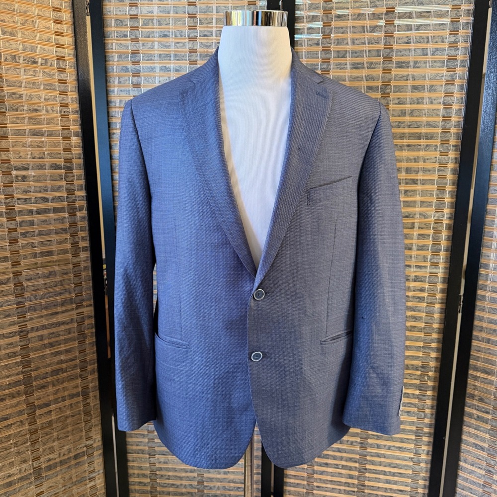 Hart Schaffner Marx New York 46R Super 130's Lanificio di Pray 100% wool
